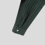 INCERUN Men Striped Casual Long Sleeve Shirts, Button Up Lapel Collar V-neck Shirt, Plus Size Men Tops For Daily And Holiday Leisurewear
