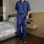 INCERUN Men Two Pieces Set Fashion-forward Males' Korean Style Short Sleeve Shirt + Pants Solid Color Clothing Casual Set