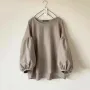 ZANZEA Women's Round Neck Drop Shoulder Lantern Sleeve Loose Casual Solid Blouses