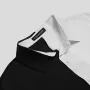 Camisas de ocio transpirables con un solo bolsillo y parches en contraste para hombre