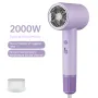 Máy sấy tóc công suất 2000W, điều chỉnh nhiệt độ 5 mức, công tắc kép với vòi phun xoay, máy sấy tóc gia đình 220~240V