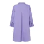 ZANZEA Womens Office Casual Solid Color Long Sleeve Shirts with Pockets Elegant Lapel Button Up Midi Blouse