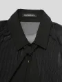 INCERUN Mens Shirt Fashion Black See Through Shirts Long Sleeve Lace Up Bow Knot Black Tops Summer Men Clothing