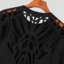 Camiseta INCERUN para hombre, moda informal, con espalda hueca, lisa, combina con todo, de manga corta, tallas S-5XL