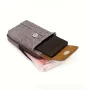 Men's Canvas Mobile Phone Belt Waist Bag Portable Multi-Pocket Fanny Pack Card Holder Wallet