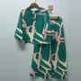 ZANZEA Women Casual Solid Top Pant Sets Spring Summer Puff Sleeve Top Wide Leg Trouser 2pcs Outfits Daily 2 Pieces Womens Suits 5XL Autumn