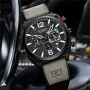 CURREN Jam Tangan Olahraga Pria Multifungsi Chronograph Quartz Watch Bercahaya Tahan Air Kalender Jam Tangan