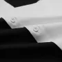 Camisas de ocio transpirables con un solo bolsillo y parches en contraste para hombre