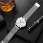 CRRJU Men Watches Luxury Business Quartz Watch Fashion Waterproof Wristwatch, Ideal choice for Gifts