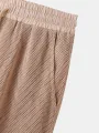Mens Mesh Flap Pocket Casual Drawstring Waist Shorts