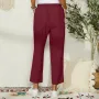 ZANZEA Women Casual Solid Color Elastic Waist Side Pockets Trouser Pants 5XL
