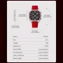 CRRJU Men's Business Quartz Watch Silicone Strap Waterproof Sport Wristwatch with Automatic Date Casual Design and Watch Box