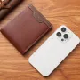 Men's PU Leather Wallet Slim Purses Multifunction Card Holder Large Capacity Bags Coin Purse For Men