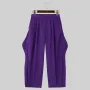 INCERUN Mens Pant Casual Chic Irregular Hem Pants for Fashion-forward Men Party Trousers