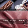 BULLCAPTAIN Men's Genuine Leather Wallet Multi Card Bag Large Capacity Bifold Wallet Credit Card Holder Multi Card Slots Coin Purse Money Clip Wallet for Men