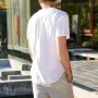 Men's Summer Linen V Neck Henley Tops Casual Fit Shirts Beach Yoga Button Shirts