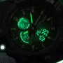 SANDA Men's Electronic Watch Dual Display Waterproof Quartz Watch Fashion Outdoor Sports Wristwatches Movement with Luminous, Stopwatch, Countdown, Alarm & Date Function