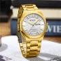 CURREN Men's Stainless Steel Quartz Watch Waterproof Calendar Business Casual Wristwatch Fashion Design with Watch Box