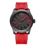 NAVIFORCE Men Sport Watch TPU Strap Simple Dial Quartz Wristwatch Waterproof Watch