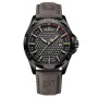 NAVIFORCE Men Casual Sport Watch Calendar Quartz Wrist Watch Waterproof Shock Resistant Men Watches Leather Strap
