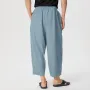 INCERUN Men Pants Retro Casual Wide Leg Cotton Linen Loose Pants Casual Solid Color Men's Pants