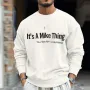 INCERUN Mens Letter Print Long-Sleeve Pullover Fashion Daily Casual Classic Basics Crew Neck Pullover Hoodies for Men Large Size S-5XL