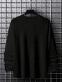 ChArmkpR Mens Japanese Wave Ukiyoe Print Crew Neck Cotton Long Sleeve T-Shirts
