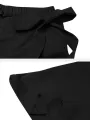 ZANZEA Women Solid Color Bowknot Pleated Loose Casual Wide Leg Pants
