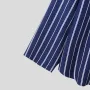 Mens Striped Lapel Double Breasted Casual Shirt Comfortable Casual Long Sleeve Shirts Lapel Top for Big Men Large Size S-5XL