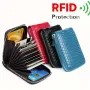 Business PU Leather ID Credit Card Holder Handbag Multi Card Leather Coin Purse Vertical Imitation Snake Texture Zipper Organ Bag
