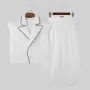 INCERUN Men's Fashion Short Tank Top Pants Casual Two Pieces Outfits