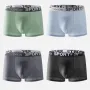 4pcs Men's Ice Silk Cool Boxer Briefs, Mesh Breathable Soft Comfy Stretchy Boxer Trunks, Sports Trunks, Multicolor Men's Underwear
