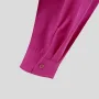 INCERUN Herrar Skyrta Fashion-forward Karlar Björt Long Sleeve Skyrta með Big V-hálsmáli og flæðandi borðum