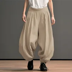 Pantaloni larghi alla moda da uomo INCERUN, tinta unita, casual, larghi e aderenti, taglie forti, primavera-autunno, dalla S alla 5XL
