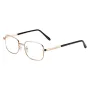 Clear HD Lenses Foldable Reading Glasses Anti-Blue Light Presbyopia Glasses Eye Protection Anti-fatigue Distance Glasses, Men's Women's Full-frame Alloy