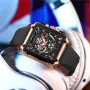 CRRJU Men's Sports Watch, Multifunctional Chronograph Wrist Watch for Business Men, Waterproof Square Male Quartz Watch with a Box, Ideal choice for Men's Gifts
