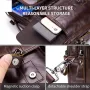 BULLCAPTAIN Äkta Läder Herr Axelväska Business Crossbody Väska Herrportfölj Messengerväska Herrväskor Casual Handväskor Vintage Flap Clutch Plånbok Tote