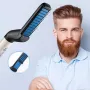 Berus Sisir Rambut Elektrik Pelbagai Fungsi Pelurus Rambut Janggut Penggaya Haba untuk Lelaki Sisir Meluruskan Janggut