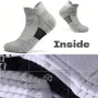 5 Pairs Men's Sports Socks, Towel Basketball Socks, Wicking Sweat Breathable Running Cycling Socks, High Elastic Outdoor Activities Ankle Socks