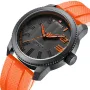 NAVIFORCE Men Sport Watch TPU Strap Simple Dial Quartz Wristwatch Waterproof Watch
