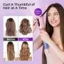 MOERAE Automatic Curling Iron, Curling Iron 23 mm Curling Iron with Negative Ions 3 Temperature Anti-Scald Design Intelligent Automatic Curling Iron