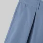 INCERUN Men Pants Solid Color High-waisted Straight-legged Trousers Comfy Button Loose Fit Men's Black Pant