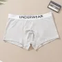 4 piezas de ropa interior para hombre, calzoncillos bóxer de algodón de cintura media, transpirables, cómodos y elásticos, pantalones cortos deportivos.
