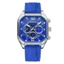 CRRJU Men's Business Quartz Watch Silicone Strap Waterproof Sport Wristwatch with Automatic Date Casual Design and Watch Box