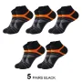 5 Pairs Men's High Quality Breathable Ankle Socks Summer Outdoor Casual Athletic Short Sports Socks for Running Size 38-45 Comfortable