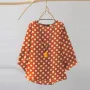 ZANZEA Women Summer Casual 3/4 Sleeve Blouses O Neck Polka Dot Loose Ladylike Shirt Top
