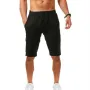 Pantalones cortos de lino y algodón de secado rápido para hombre, de verano, transpirables, a rayas, para gimnasio, correr, con bolsillo, cargo, informales, de cinco puntos, ligeros y cómodos.