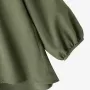 ZANZEA Women's Round Neck Drop Shoulder Lantern Sleeve Loose Casual Solid Blouses