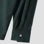 ChArmkpR Mens Smile Embroidered Patchwork Corduroy Long Sleeve Shirts