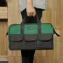 Large Capacity Handheld Tool Bag Carpentry Tools Electrician Bag Repair Wear-resistant Thickened Canvas Men's Field Use Storage Tool Bag